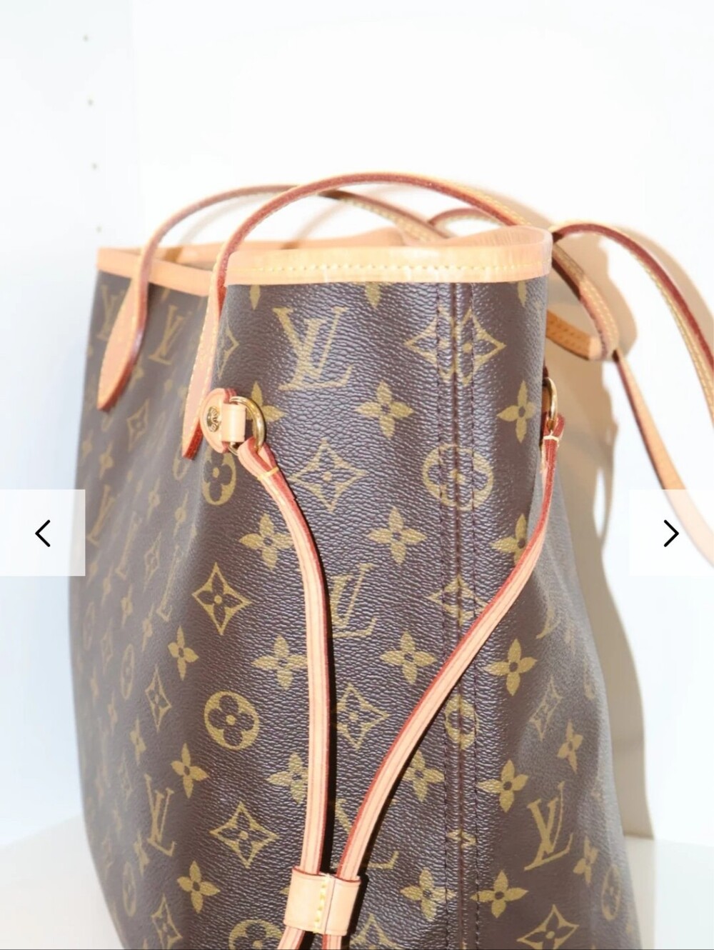 Louis Vuitton Brown Monogram Canvas Tote with Vachetta Trim